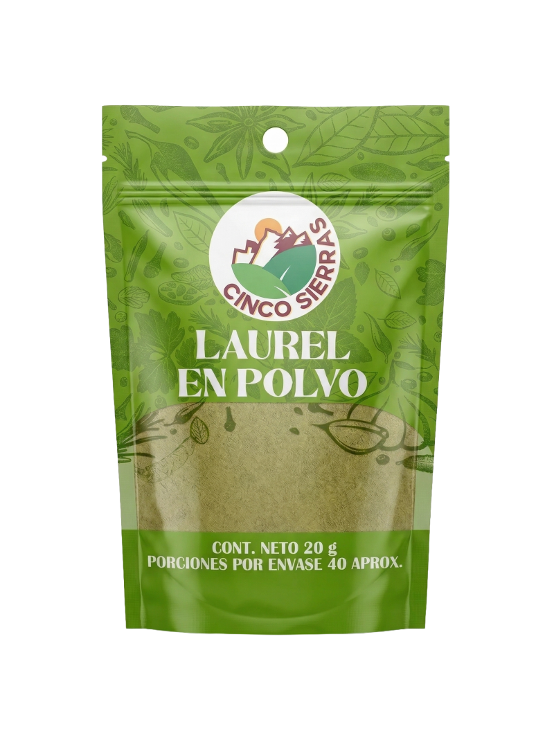 Laurel En Polvo Cinco Sierras X 20 Gr