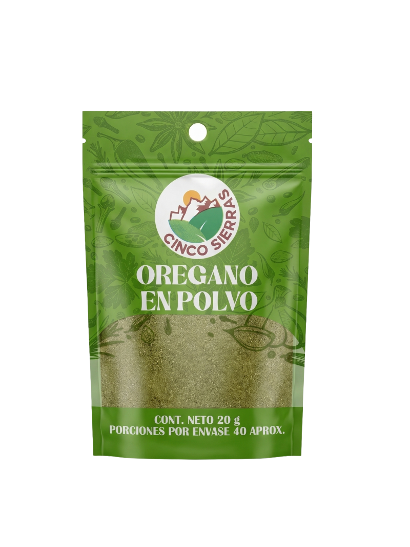 Oregano En Polvo X20 Gr Cinco Sierras