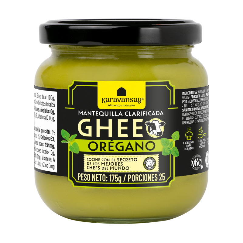Manteq Ghee Oregan Clarifica Frasco X175g