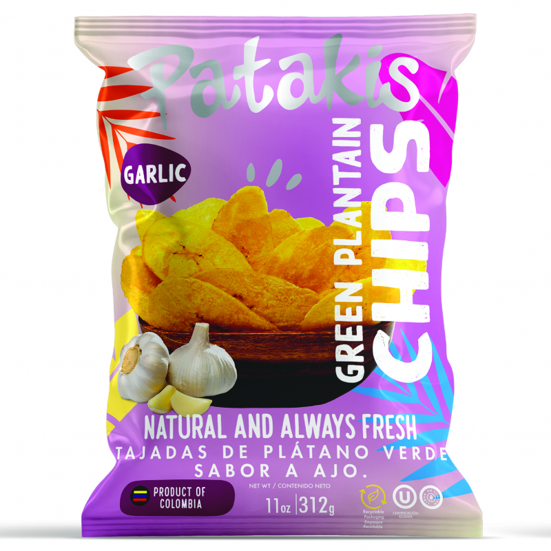 Tajada De Platano Verde Ajo Patakisx312g