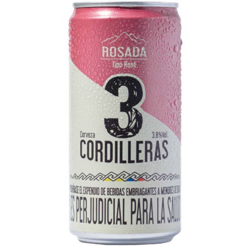 Cerveza 3 Cordilleras Rosada Lata 269 Un
