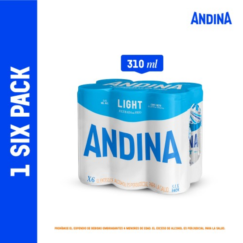 Cerveza Light Andinax310mlx6u X 6 Und