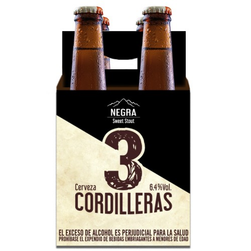 Cerveza 3 Cordillerasx330ml Negra
