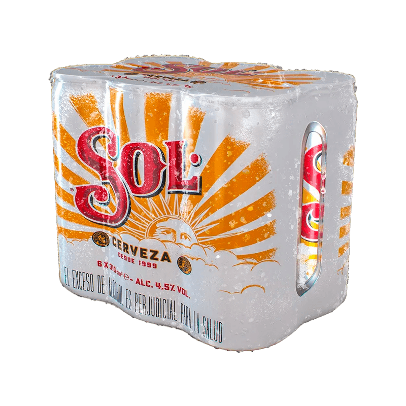 Cerveza Sol Lata 310ml Sixpack X 6 Und