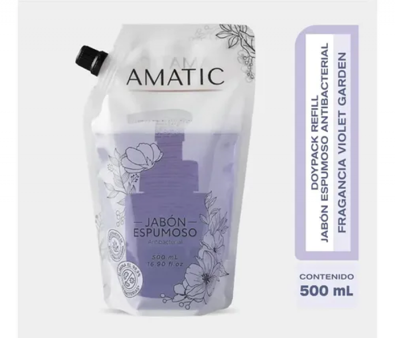 Jabon Espum Doy Pack Violet Amaticx500ml