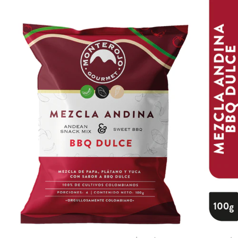 Mezcla Andina Bbq Dulce Monterojox100gr