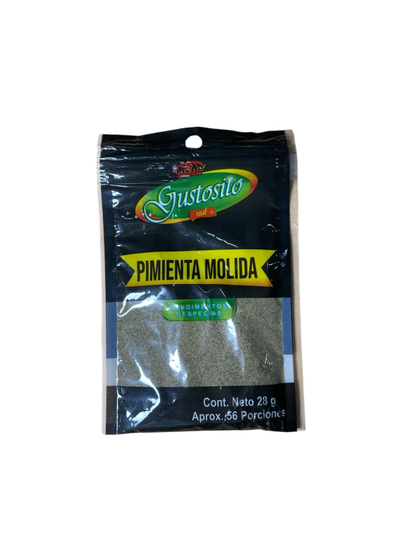 Pimienta Molida Gusto Real Zipper-28 Gr