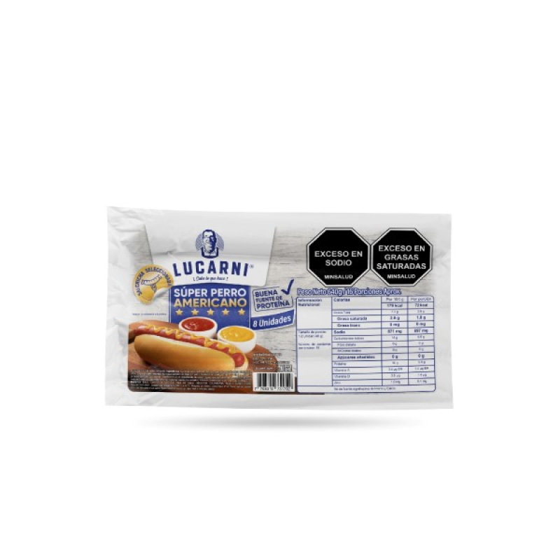 Salchicha Super Perro Lucarni X640gr