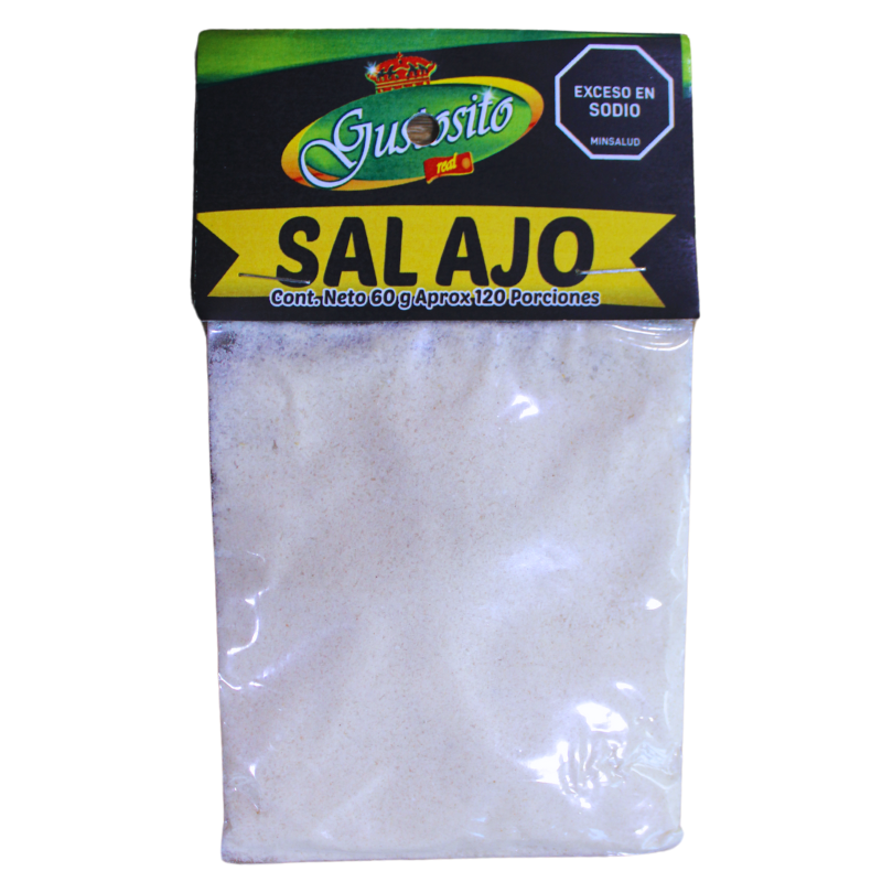Sal De Ajo Gustosito Real Zipper-60 Gram