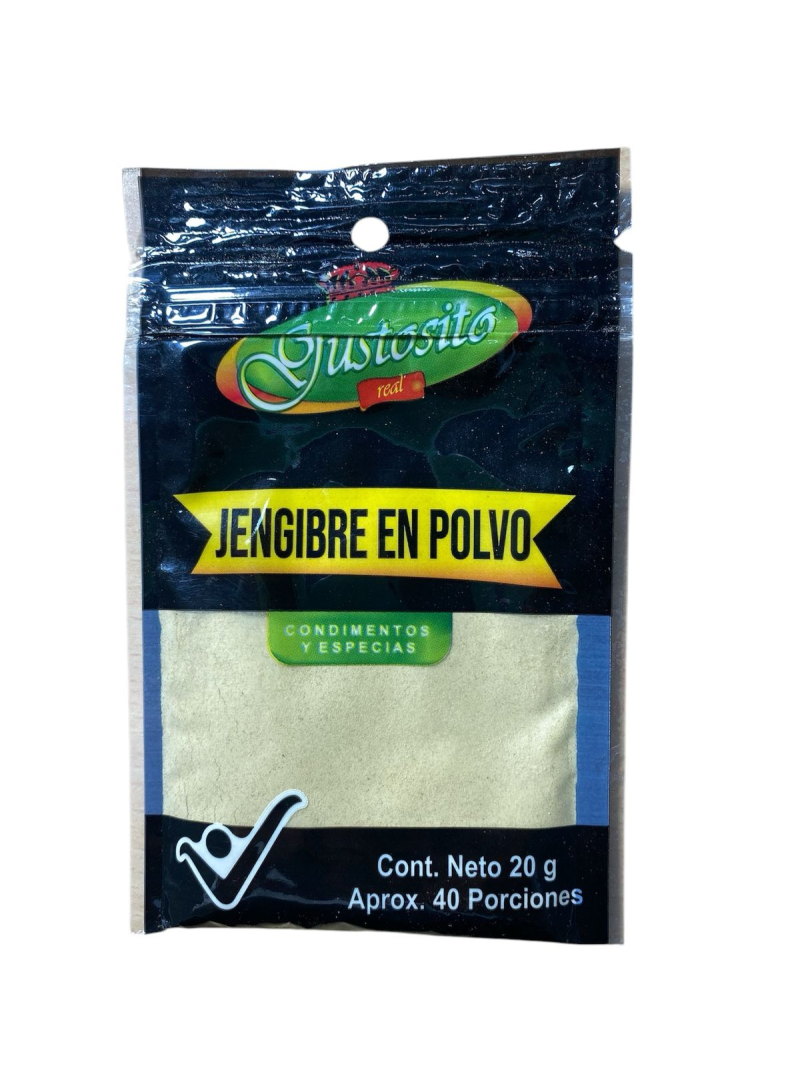 Jengibre Gustosito Real Zipper-20 Gramos