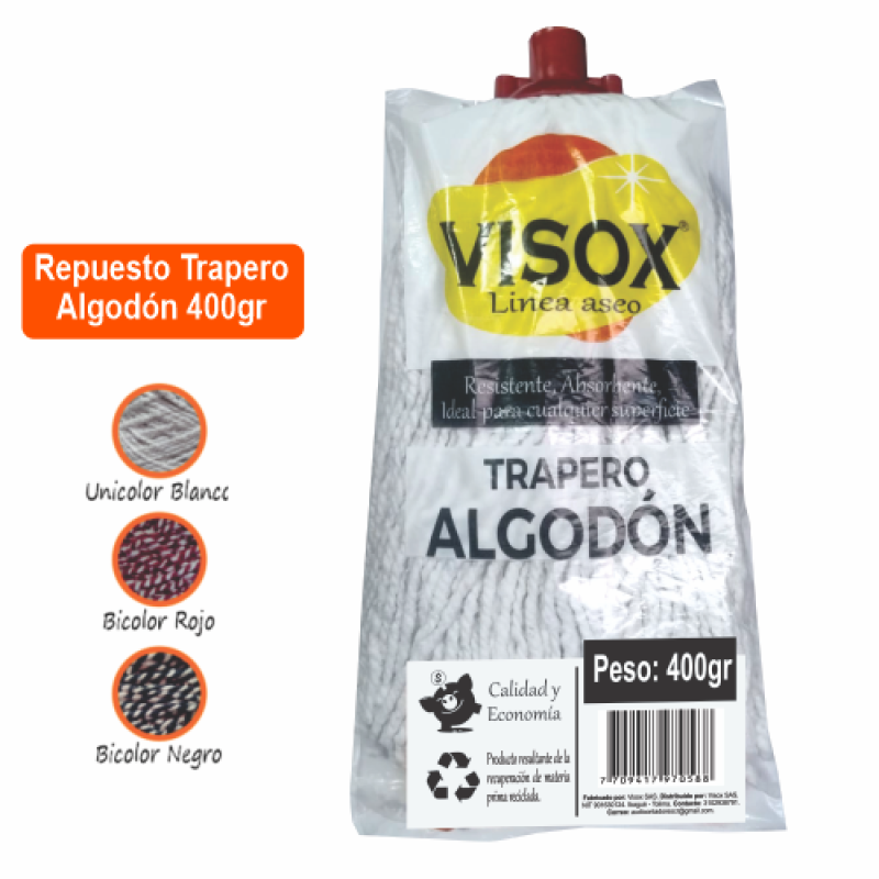 Trapero Visox Industrial Sin Palo