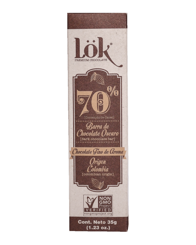 Barra De Chocolate 70 Cacao 35g