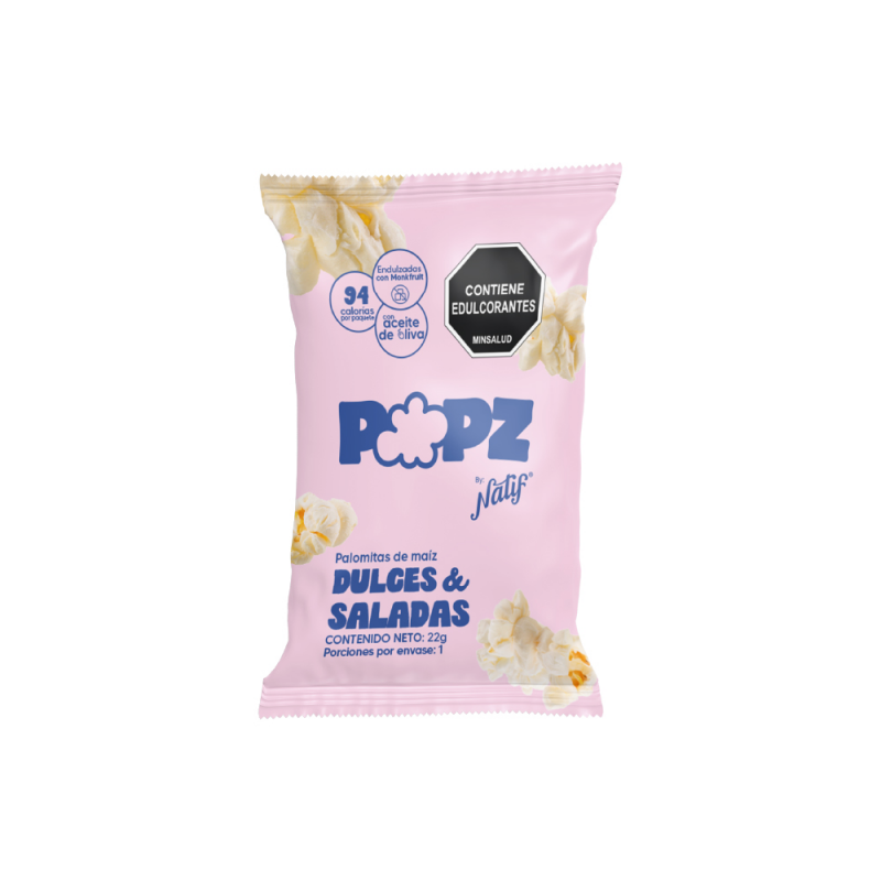 Crispetas Popz Dulce Salado Natifx22gr