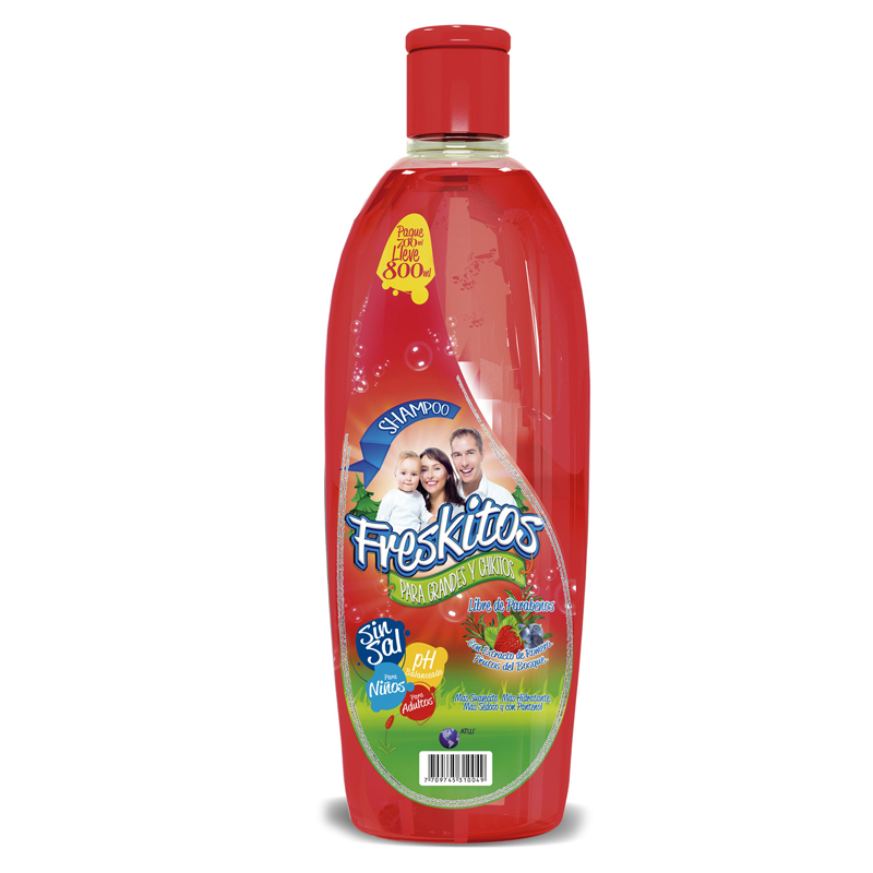 Shampoo Freskitosx800ml Romero Y Frutos Del B