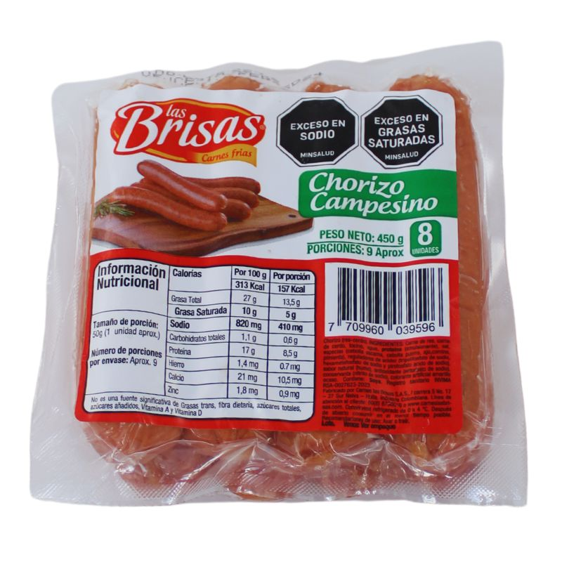 Chorizo Las Brisas X8undx450g Campesino