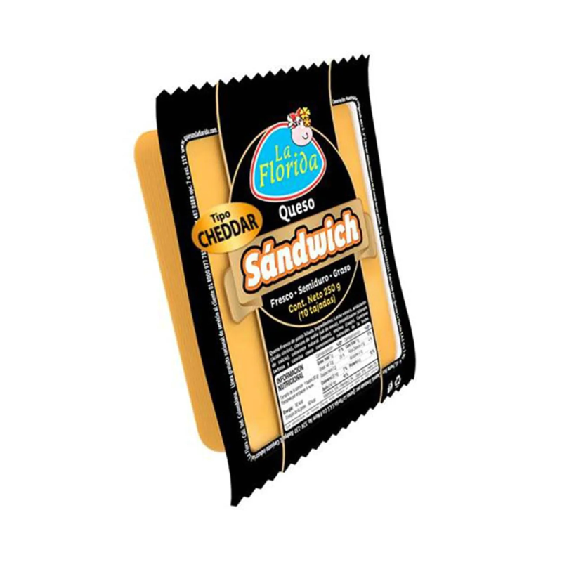 Queso Sandwich Sabor Chedar Tjx250g