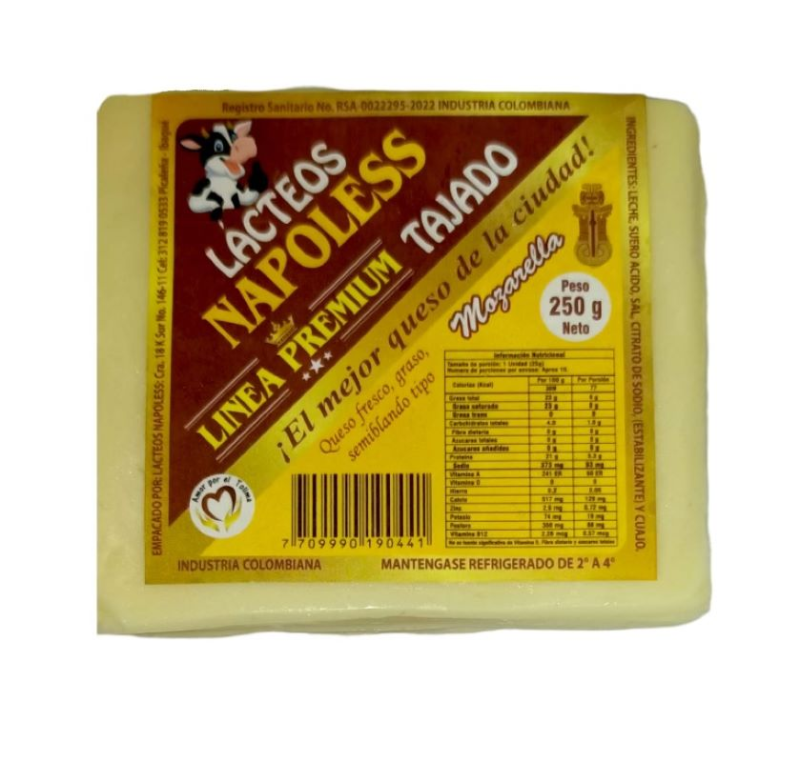 Queso Napoless Tajada X250g