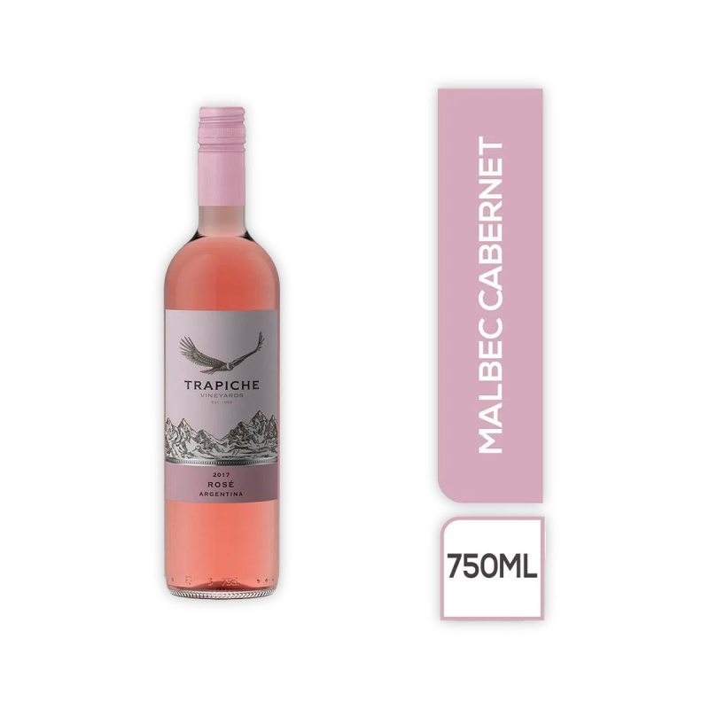 Vino Trapichex750ml Rosado Malbec-sauv