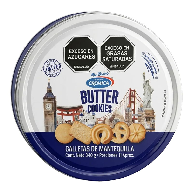 Galleta Mantequilla Lata Cremitax340 Gr
